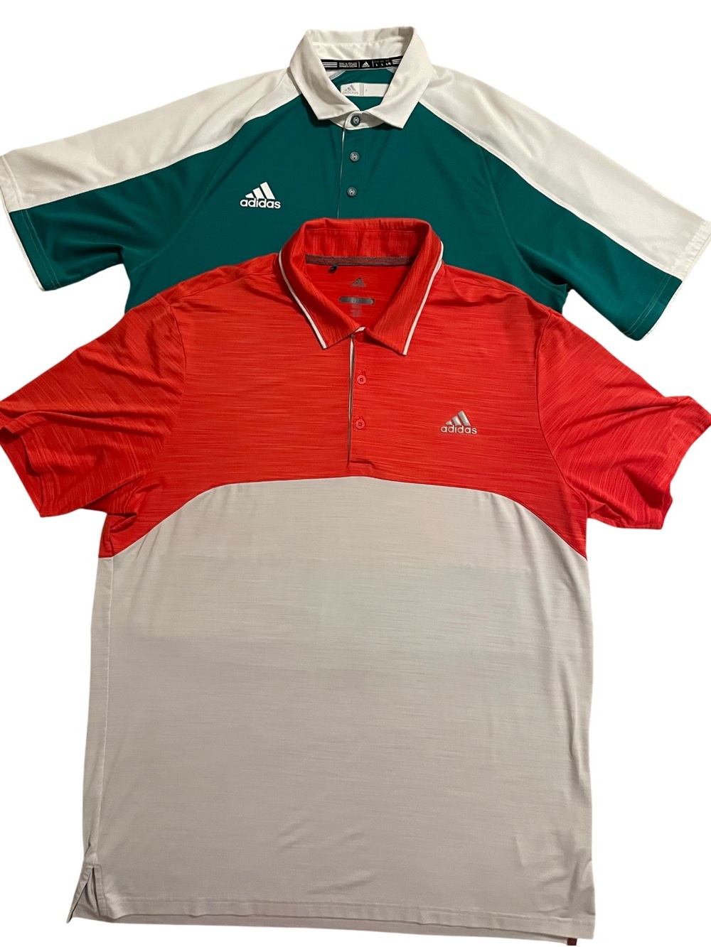 Adidas Golf Mens Polo Shirts Lot of 2 Performance Climalite Large - Picture 3 of 16